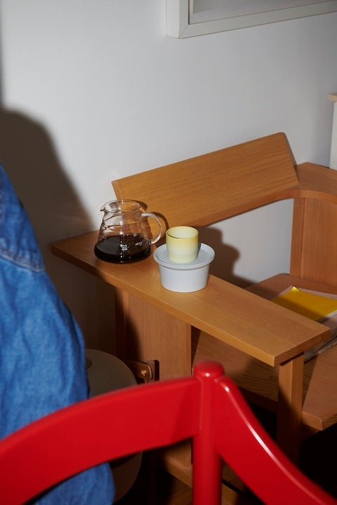 1616/ arita japan S&B Espresso Cup Light Yellow/Light Blue/Light Pink Dots/White/Light Pink