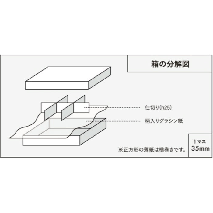 チョコレートギフトボックス COMBI A CASE 4仕切/6仕切/8仕切 ネイビー/ピンク・ネイビー/オレンジ・ネイビー/グリーン (20個)