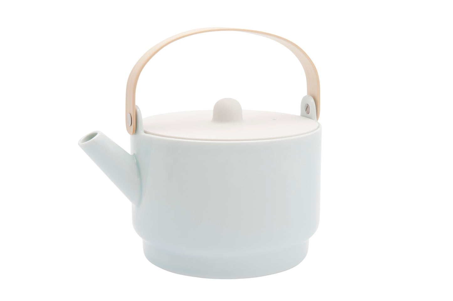 1616/ arita japan S&B Tea Pot White/Light Blue