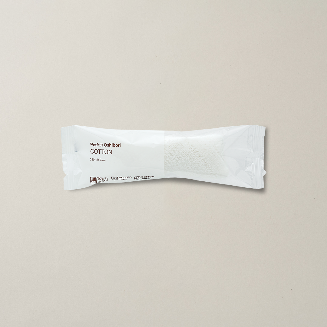 使い切り布おしぼり COTTON ロール(400入)