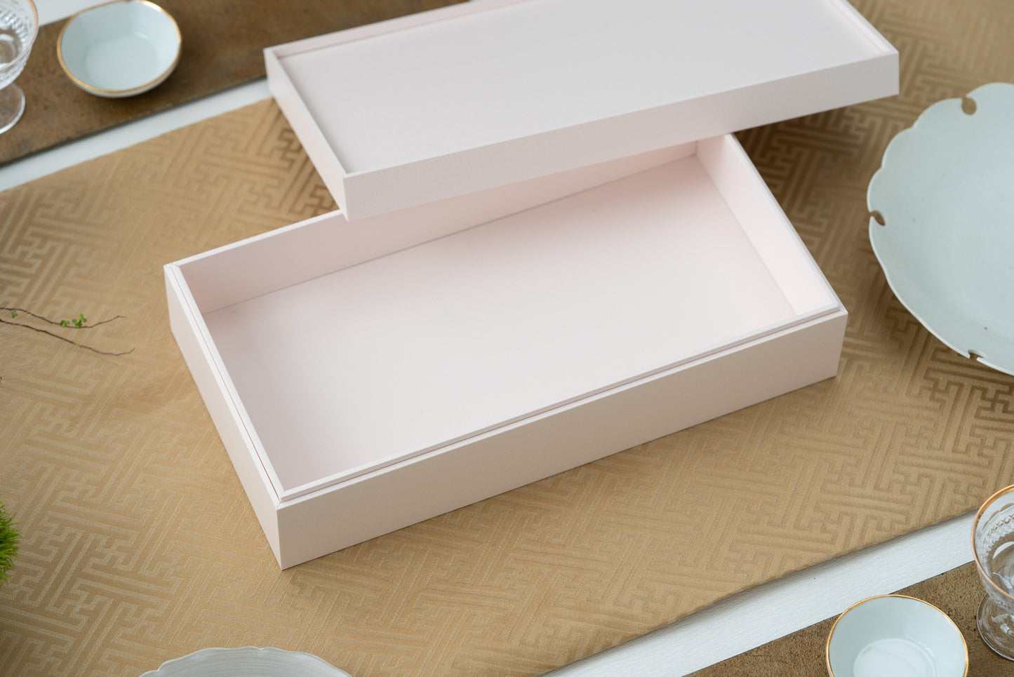 【サンプル 送料無料】UTSUWA 長角小 本体+フタ1組セット 紙容器