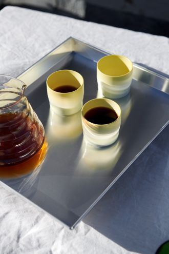 1616/ arita japan S&B Espresso Cup Light Yellow/Light Blue/Light Pink Dots/White/Light Pink