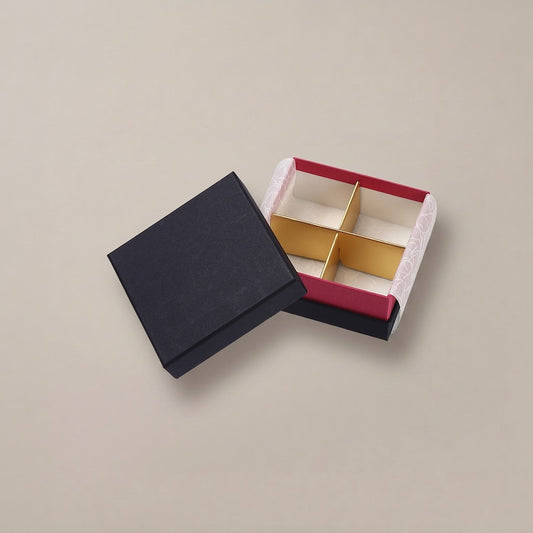 チョコレートギフトボックス COMBI A CASE 4仕切/6仕切/8仕切 ネイビー/ピンク・ネイビー/オレンジ・ネイビー/グリーン (20個)