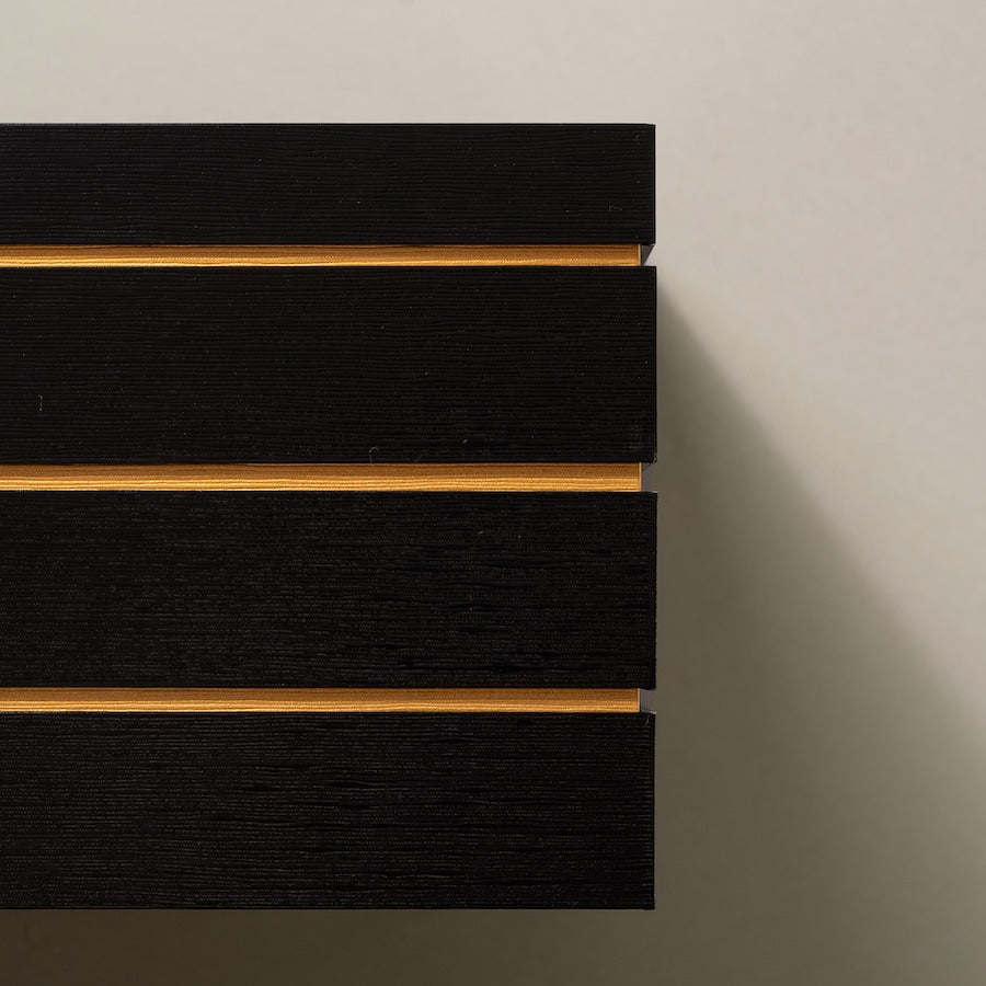 【サンプル 送料無料】UTSUWA 6.5寸 インロー見せ 本体+フタ+仕切り1組セット 紙重箱