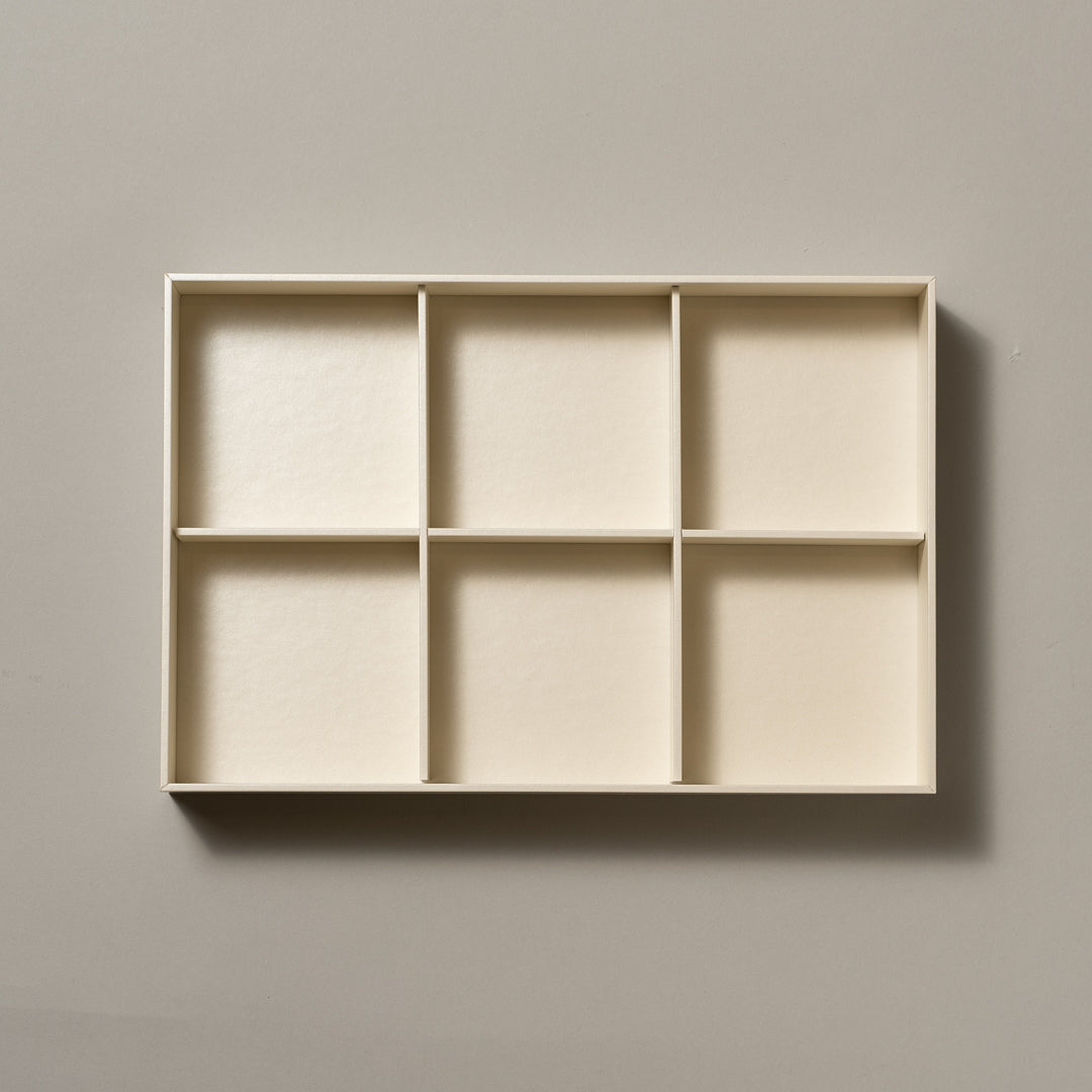 GOZEN 小 6仕切り付 (20入) 紙容器 Mat White