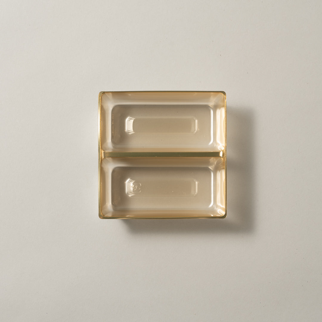 OJU BOX TRAY 98角皿仕切り付 (500枚) ゴールド