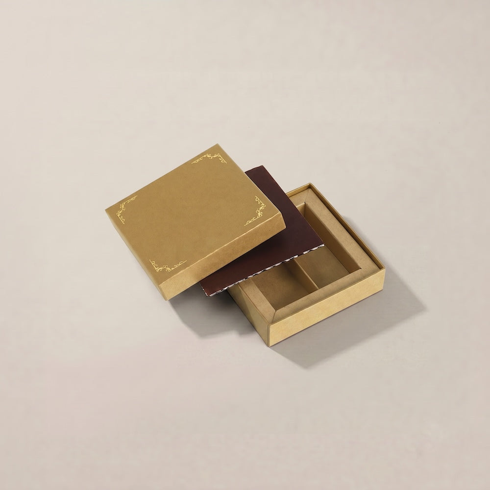 チョコレートギフトボックス  1 PARTITION FEATHER S/M カッパー・モス・アンティーク  (20個)