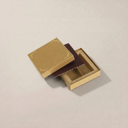 チョコレートギフトボックス  1 PARTITION FEATHER S/M カッパー・モス・アンティーク  (20個)