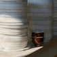 1616/ arita japan MANZ Tea Cup Brown/Blue/Natural