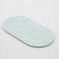 1616/ arita japan S&B Platter For Milk & Sugar Set White/Light Blue Pain White/Light Blue