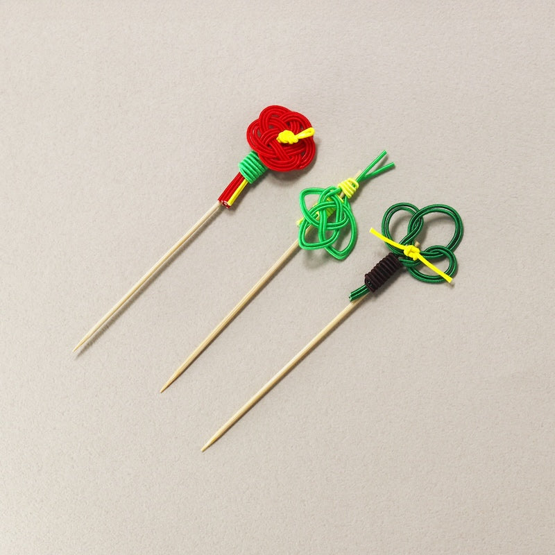 料理飾り 【水引飾り串】梅 No6250 / 竹 No6251 / 松 NO6252  (100本)