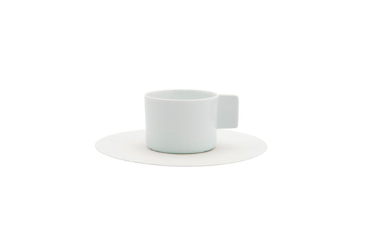 1616/ arita japan  S&B CoffeeCup White/Light Brown/Light Pink
