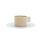 1616/ arita japan  S&B CoffeeCup White/Light Brown/Light Pink