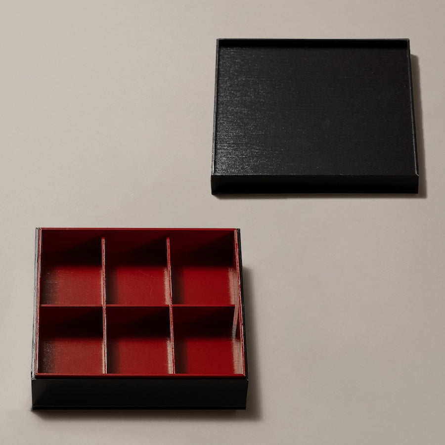 【サンプル 送料無料】UTSUWA　7寸　本体＋フタ＋仕切り1組セット　紙重箱　