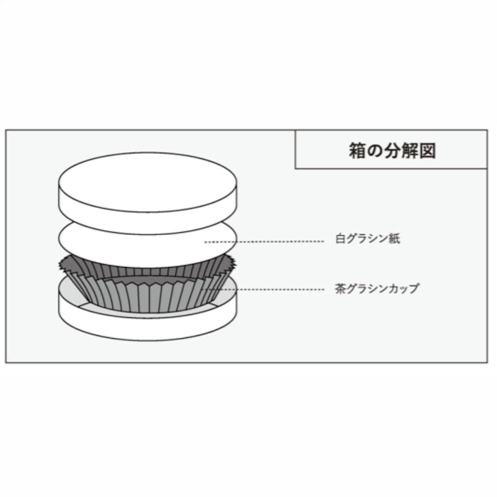 チョコレートギフトボックス  FLAT CIRCLE  ベージュ/こげ茶・ブルー/こげ茶・ピンク/こげ茶  (20個)