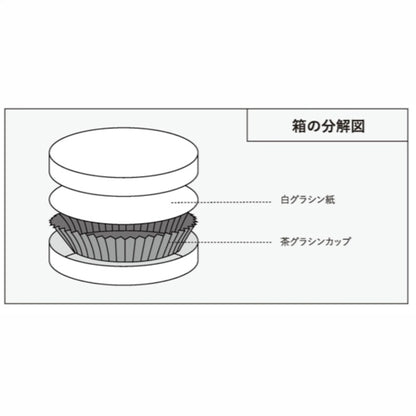 チョコレートギフトボックス  FLAT CIRCLE  ベージュ/こげ茶・ブルー/こげ茶・ピンク/こげ茶  (20個)