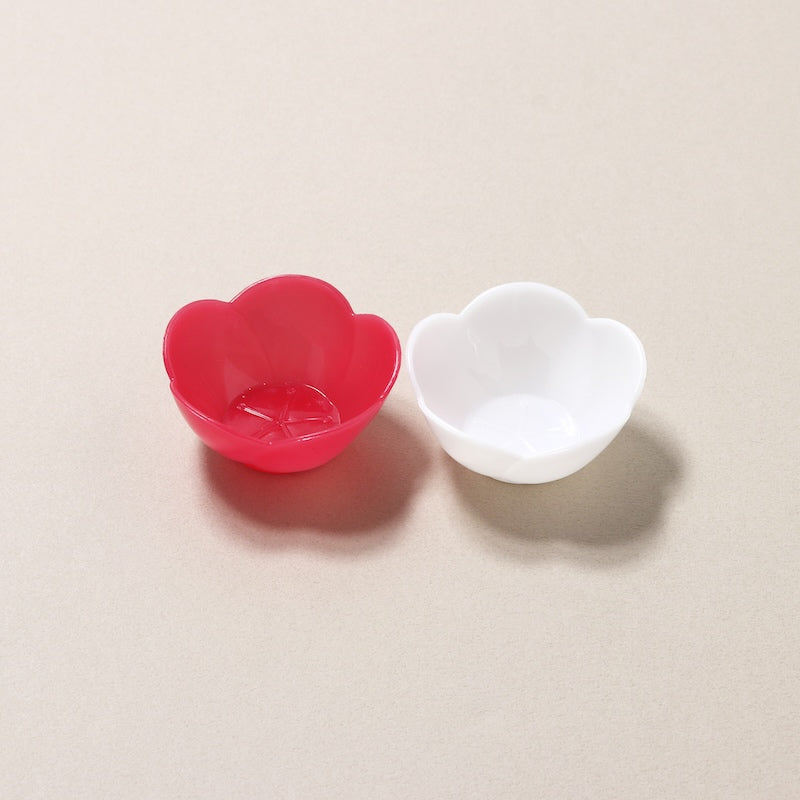 料理飾り 【珍味容器 梅】ホワイト KK-62 / 赤 KK-61  (200個)