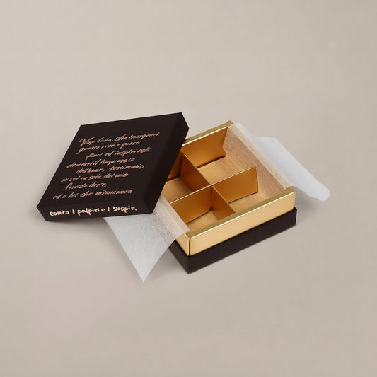 チョコレートギフトボックス  COMBI A CASE 4仕切/6仕切/9仕切/15仕切/20仕切 赤・こげ茶  (20個)
