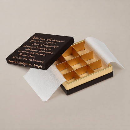 チョコレートギフトボックス  COMBI A CASE 4仕切/6仕切/9仕切/15仕切/20仕切 赤・こげ茶  (20個)