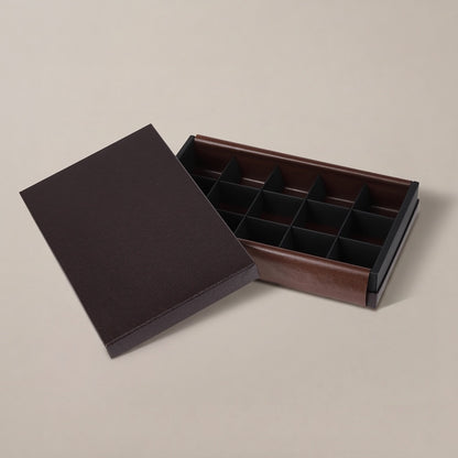 チョコレートギフトボックス  COMBI A CASE 1ヶ用/2仕切/3仕切/4仕切/5仕切/6仕切/9仕切/10仕切/12仕切/15仕切/20仕切 ブラック・ワインレッド (20個)