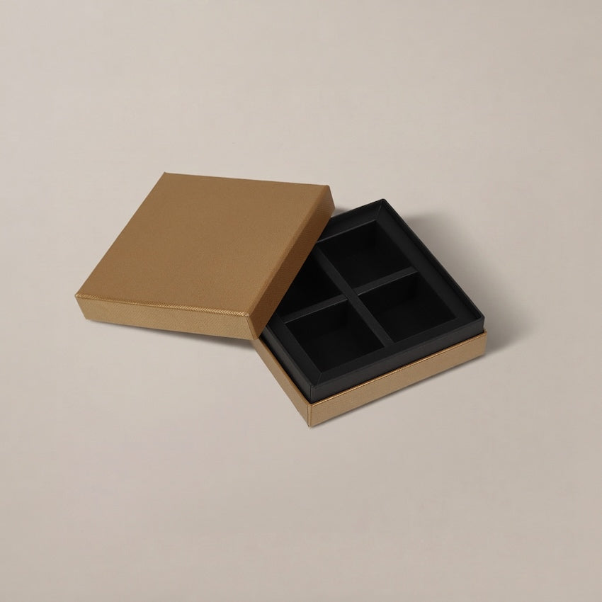チョコレートギフトボックス  COMBI B CASE 3仕切/4仕切/6仕切 メタルネイビー・メタルゴールド  (20個)