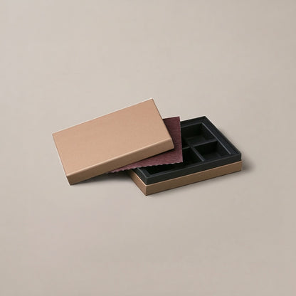 チョコレートギフトボックス  COMBI B CASE 3仕切/4仕切/6仕切 メタルネイビー・メタルゴールド  (20個)
