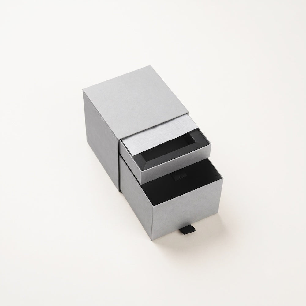 チョコレートギフトボックス  2 DRAWER BOX  クールグレー・ウォームグレー  (20個)