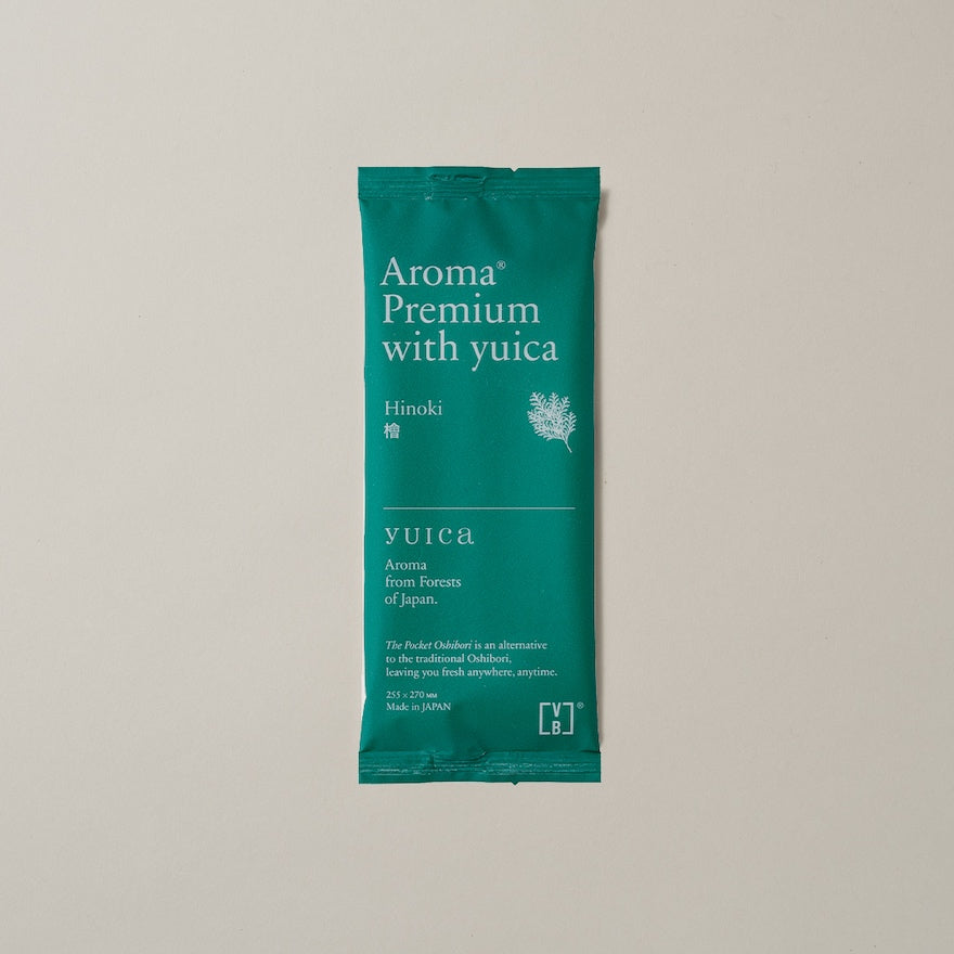使い捨ておしぼりVB-COSME-AROMA Premium with yuica : ヒノキ (300入)