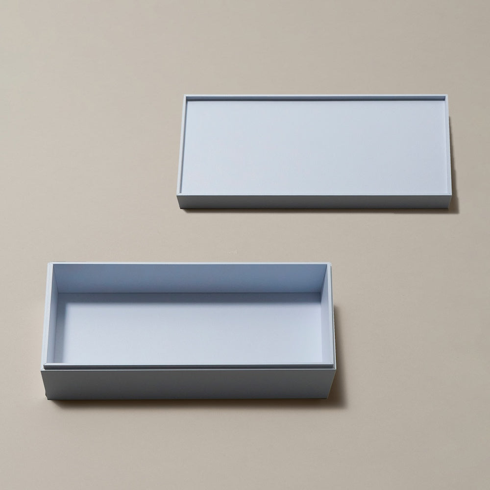 【サンプル 送料無料】UTSUWA　長角小　本体＋フタ1組セット　紙容器