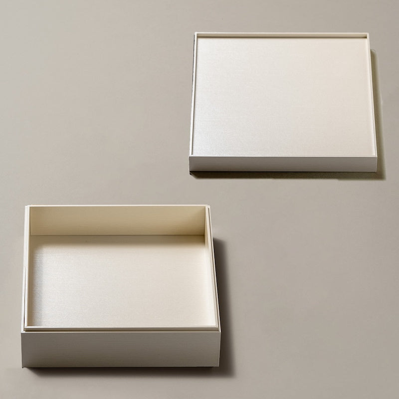 【サンプル 送料無料】UTSUWA　7寸　本体＋フタ＋仕切り1組セット　紙重箱　