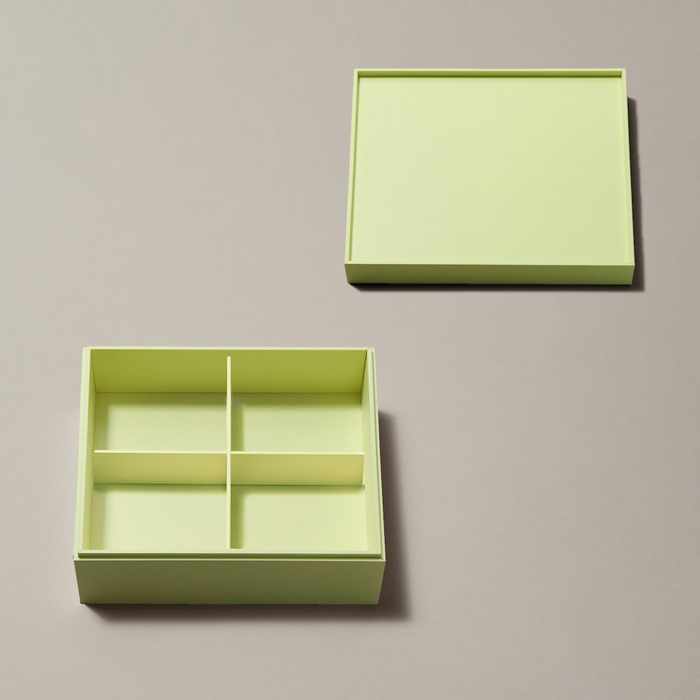 【サンプル 送料無料】UTSUWA　6.5寸　本体＋フタ＋仕切り1組セット　紙容器