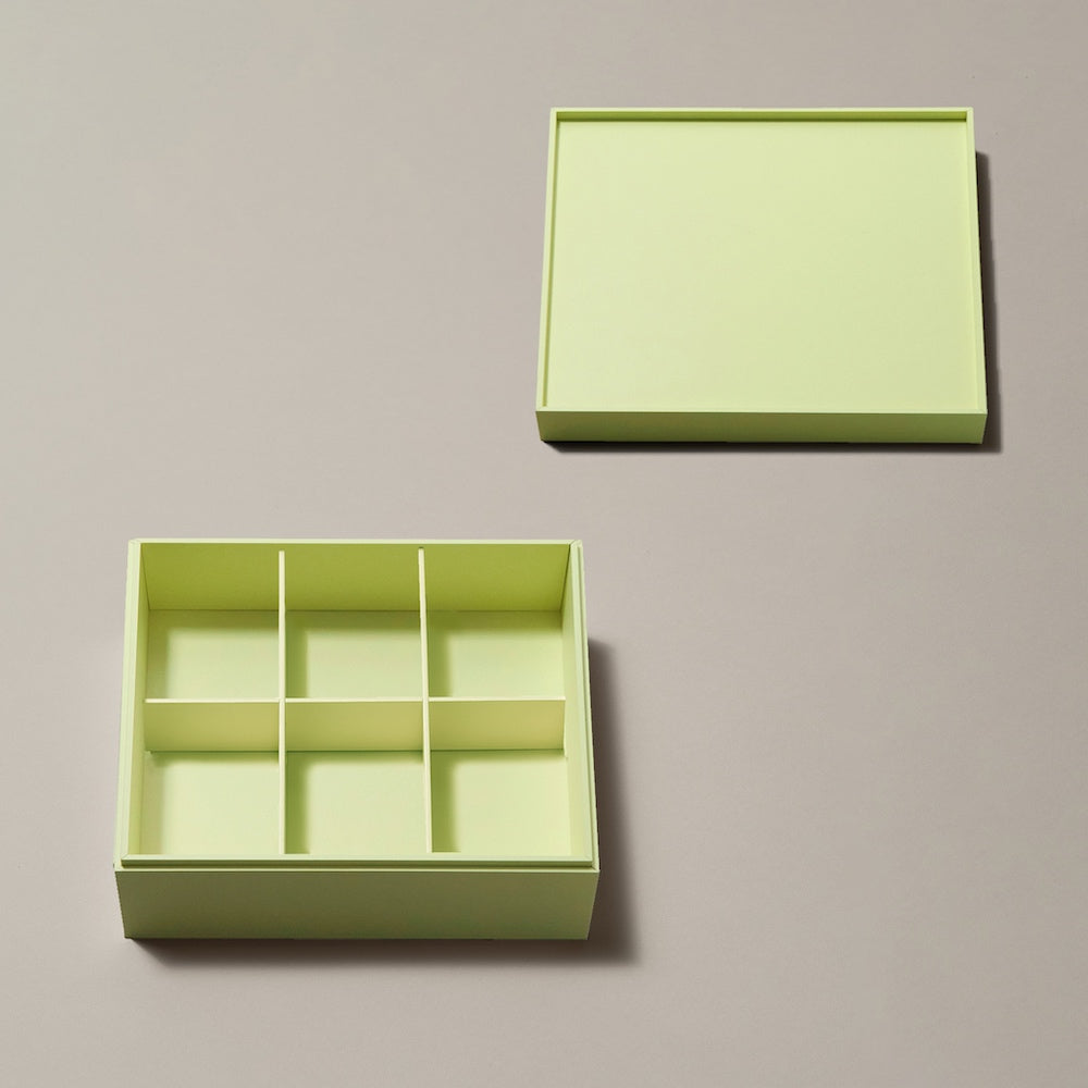 【サンプル 送料無料】UTSUWA　6.5寸　本体＋フタ＋仕切り1組セット　紙容器