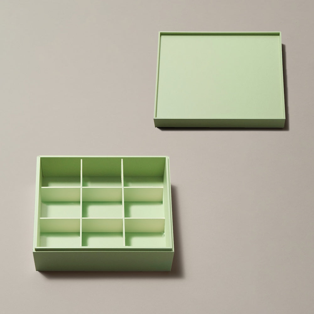 【サンプル 送料無料】UTSUWA　6.5寸　本体＋フタ＋仕切り1組セット　紙容器