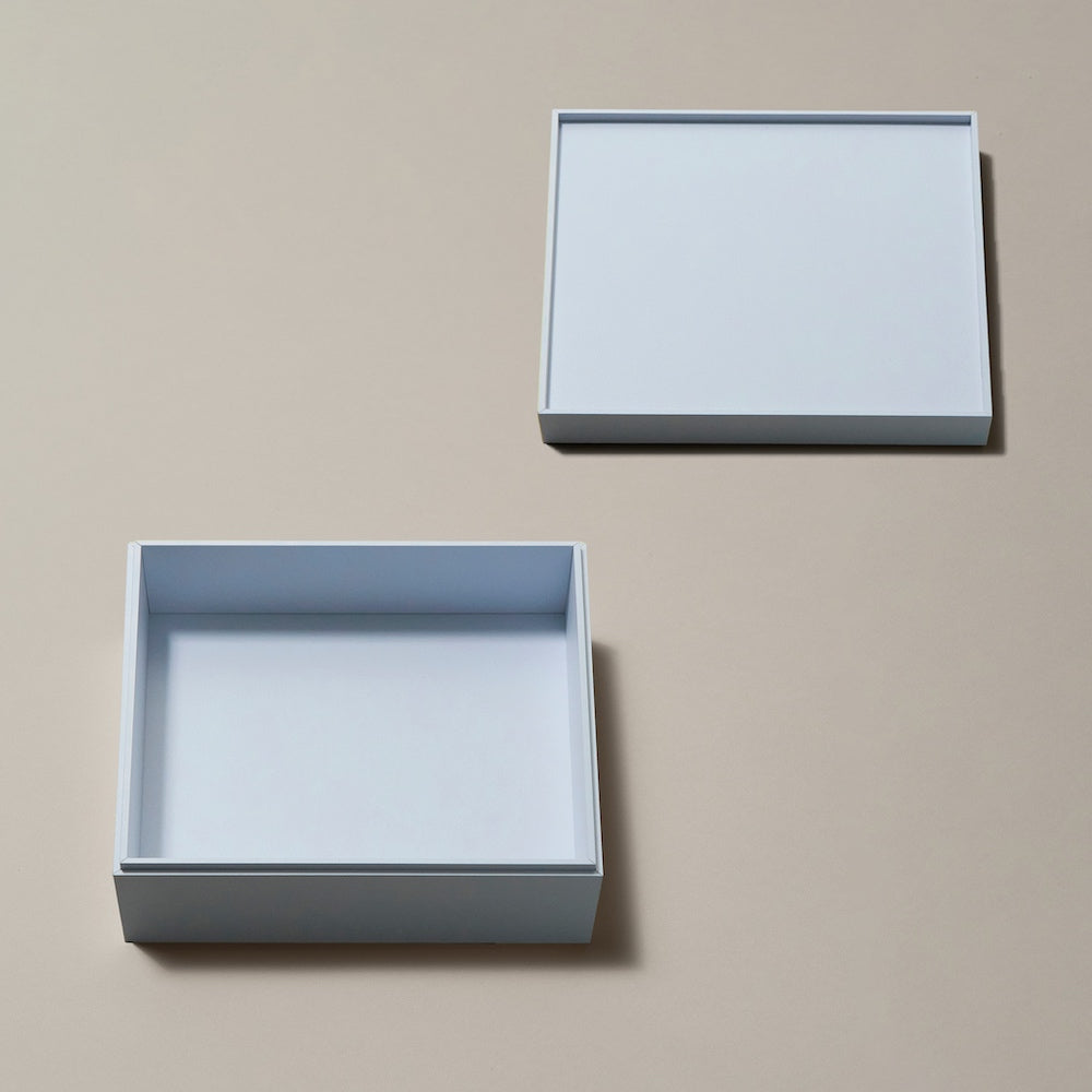 【サンプル 送料無料】UTSUWA　6.5寸　本体＋フタ＋仕切り1組セット　紙容器