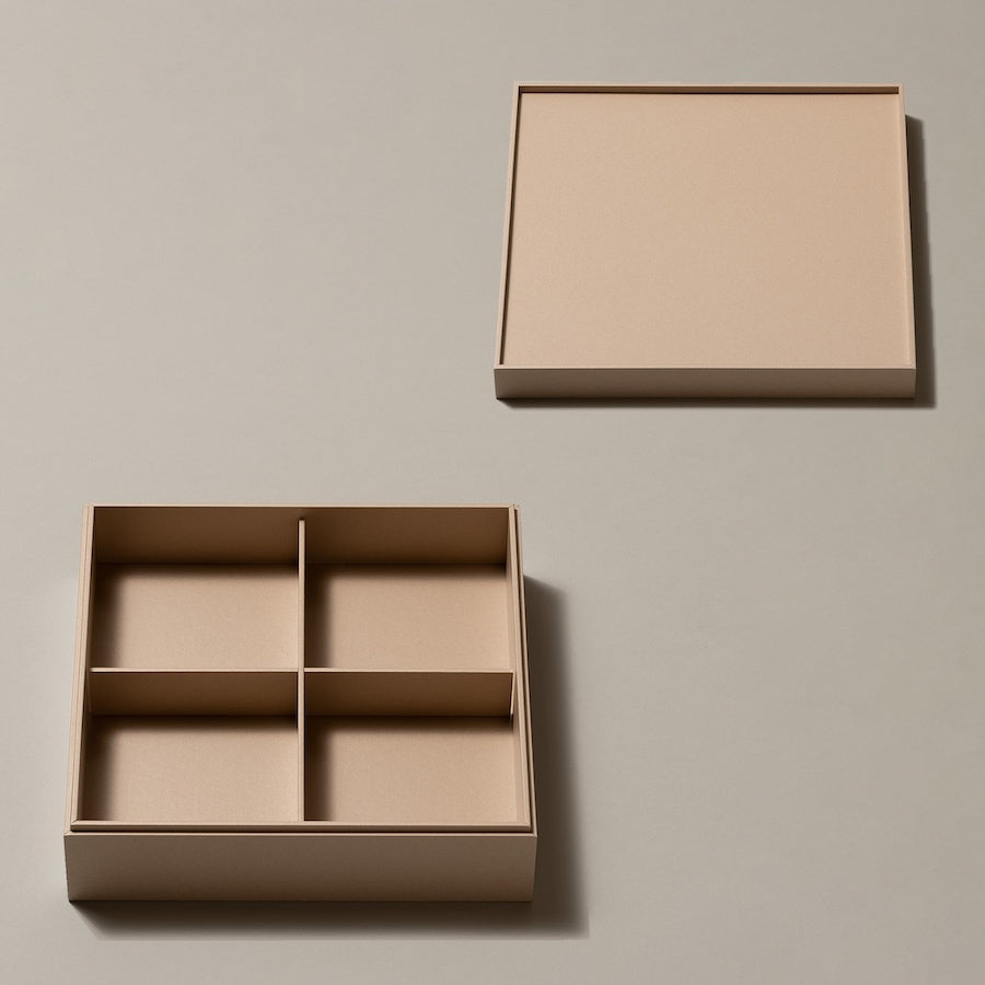 【サンプル 送料無料】UTSUWA　7寸　本体＋フタ＋仕切り1組セット　紙容器