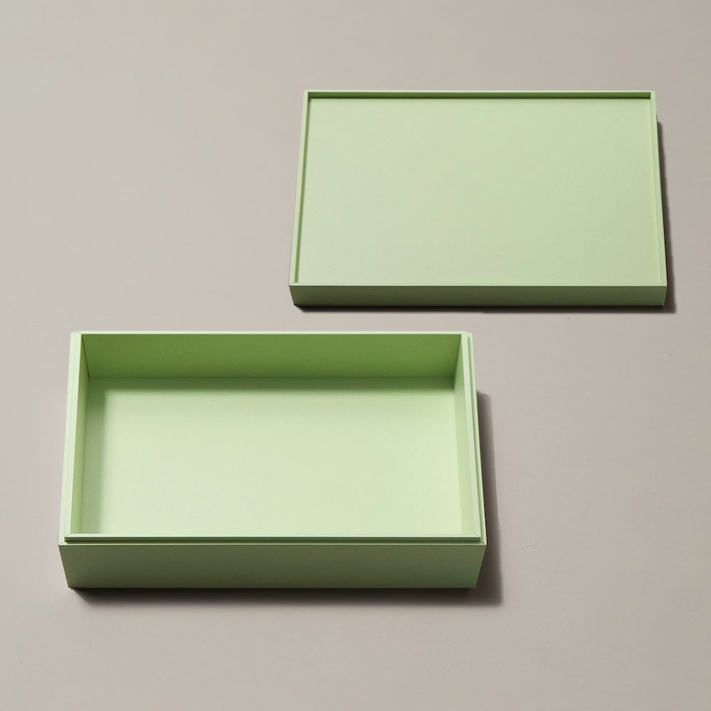 【サンプル 送料無料】UTSUWA　長角大　本体＋フタ1組セット　紙容器