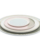 1616/ arita japan S&B FlatPlate 120 Light Blue/170 Pink Gray/220 Pain White Yellow/270 Green Stripes