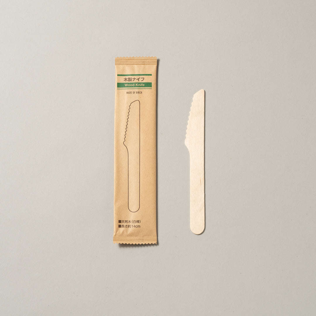 木製ナイフ140　紙完封袋 (3000入)
